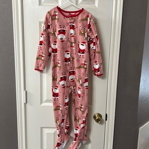 Carter’s Christmas footed pajamas size 5T.